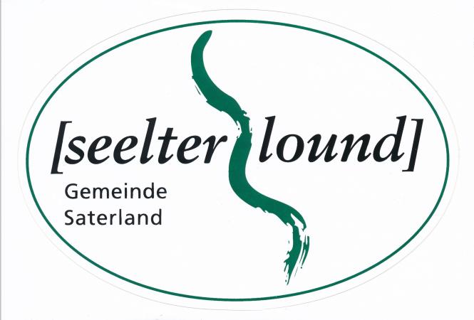 Aufkleber "seelterlound" Gemeinde Saterland Logo 